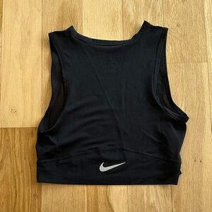 Nike Women's Black Mesh Crop Top